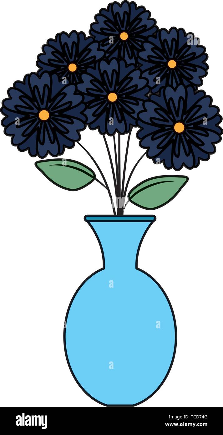 vase with flowers icon vector illustration Stock Vector Image & Art - Alamy