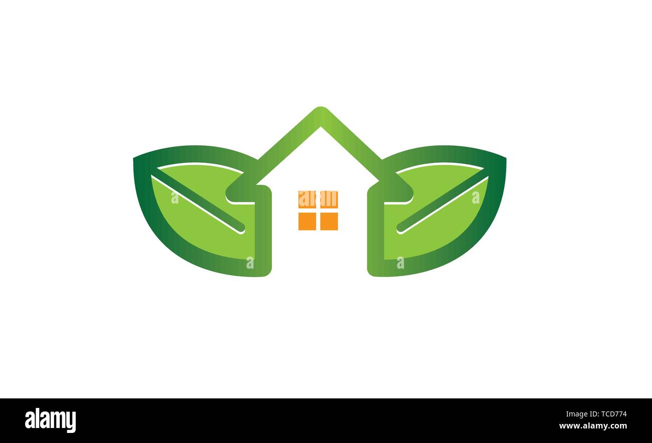 Green House Logo Symbol Design Vector Illustration Stock Vector Image ...