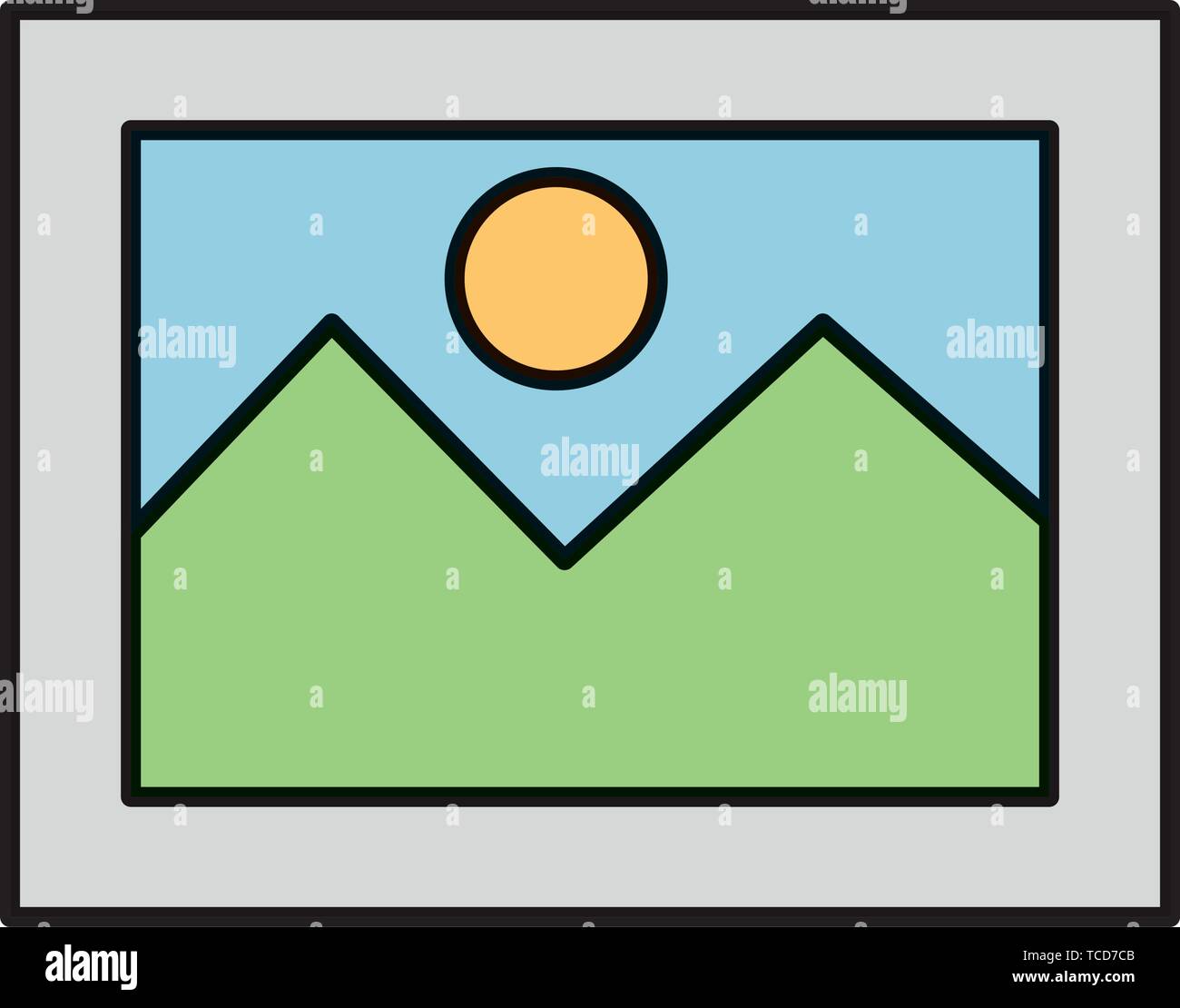 picture file photo format icon Stock Vector