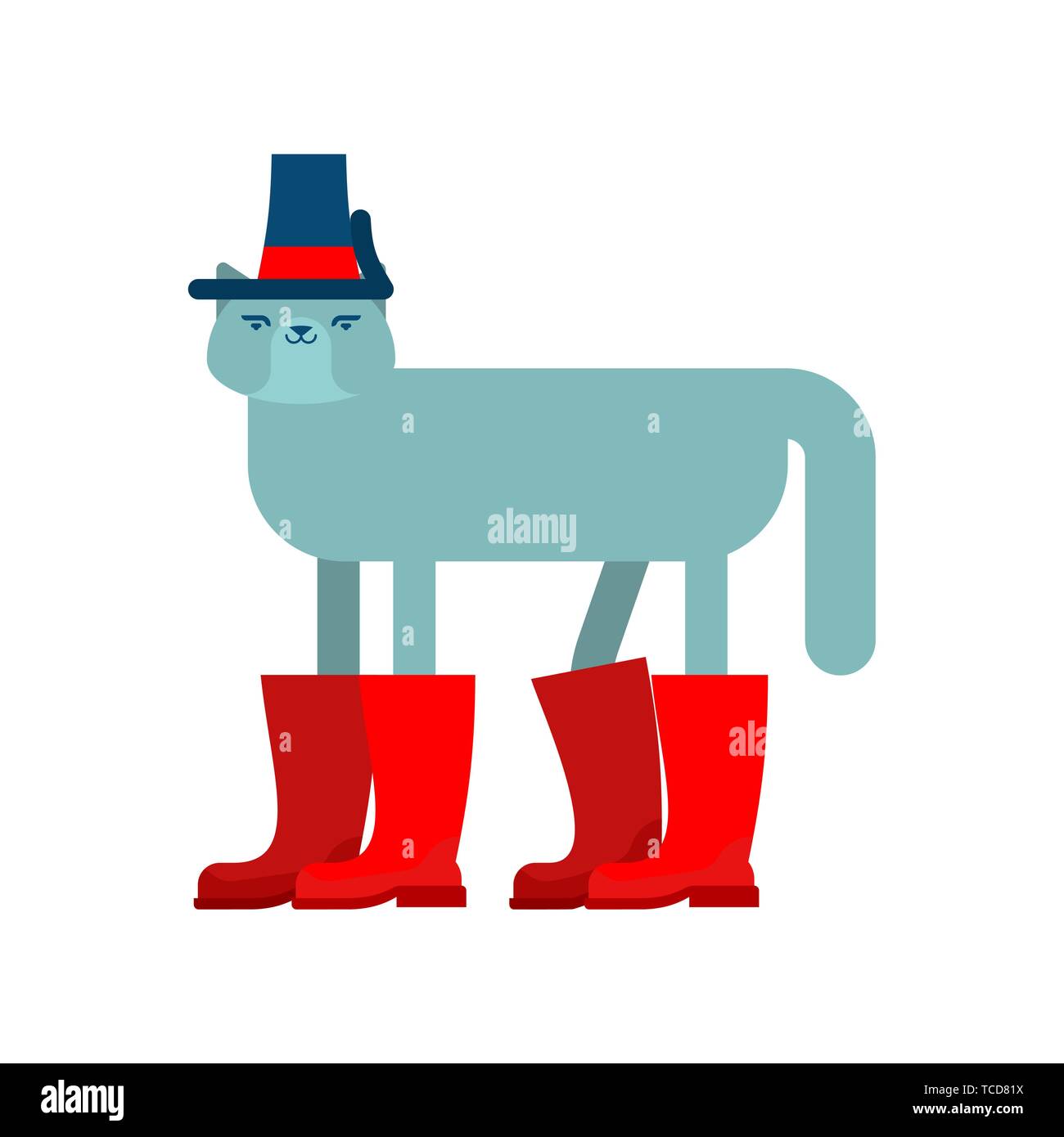 Cat in Boots. Pet in shoes. Fashionable animal Stock Vector Image & Art