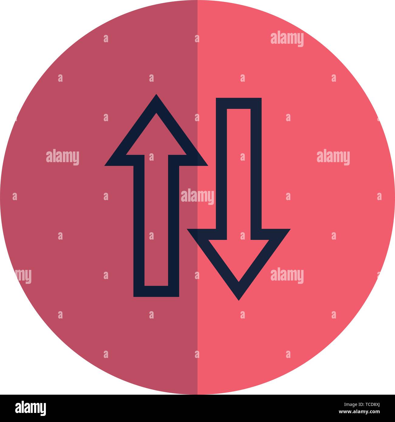 arrows direction up and down icon Stock Vector Image & Art - Alamy