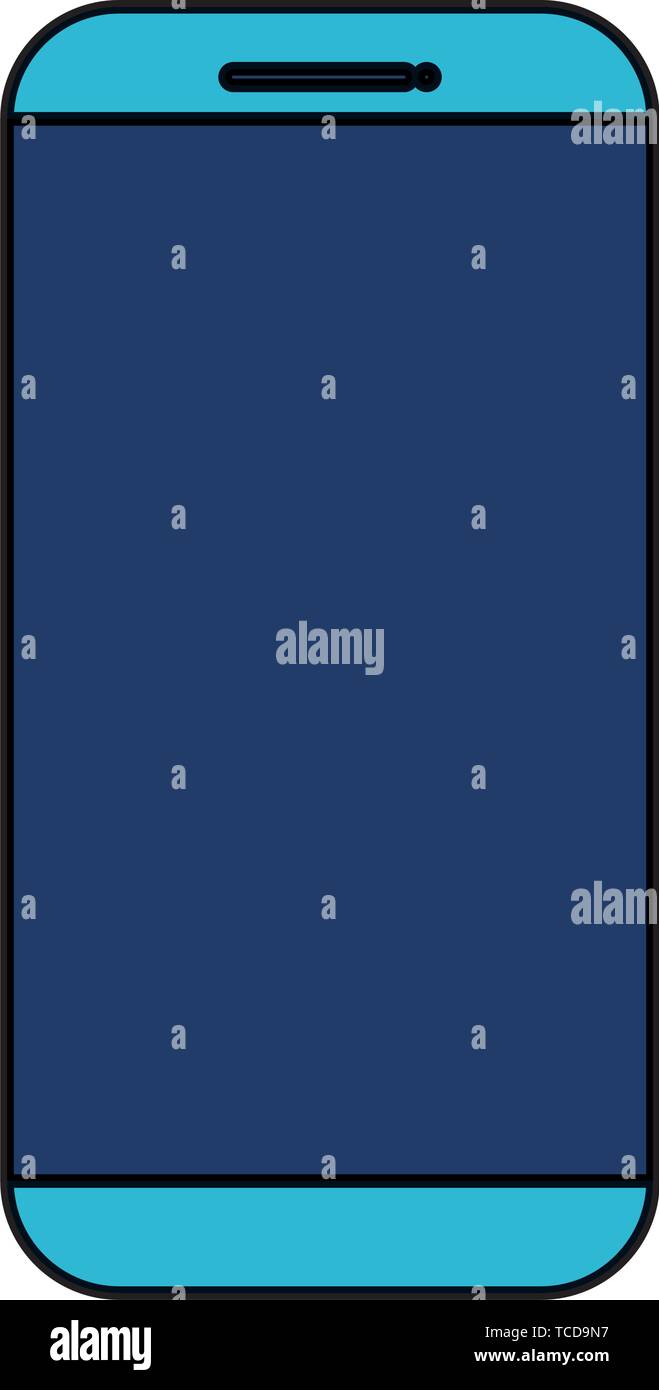 smartphone technology device isolated icon Stock Vector Image & Art - Alamy