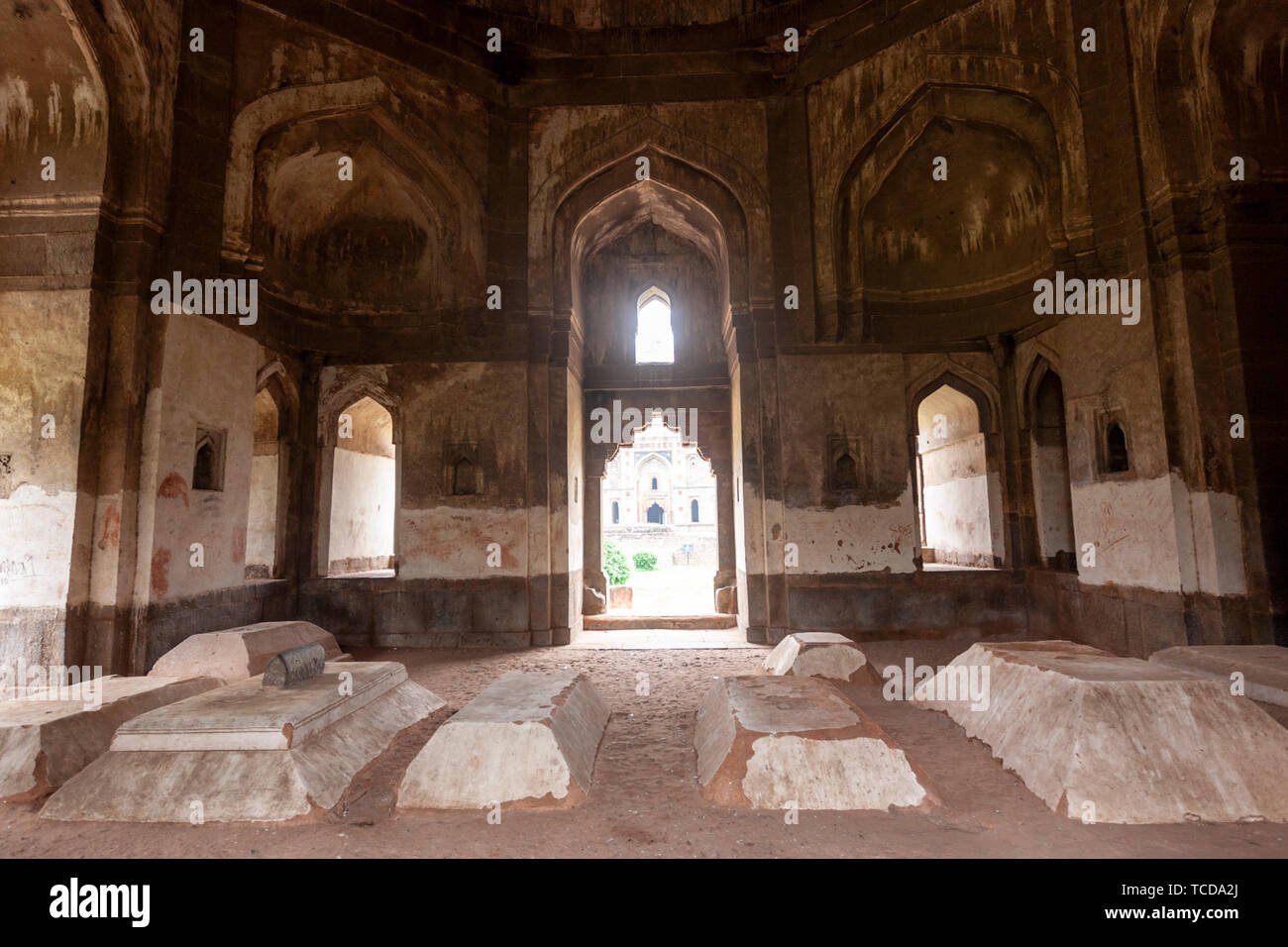 Tombs in Shisha Gumbad, Lodi Gardens, New Delhi, India.. Stock Photo