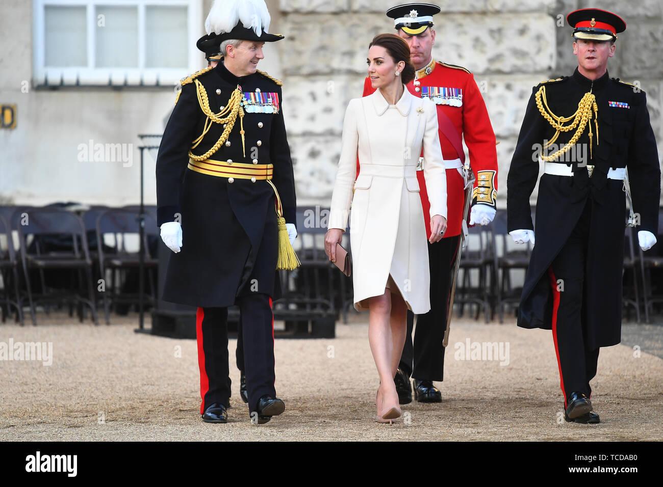 The Duchess of Cambridge during the annual Beating Retreat ceremony