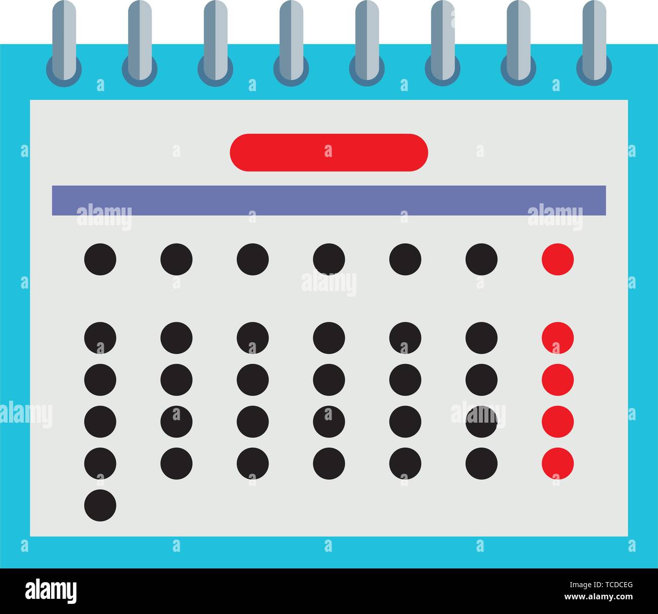 calendar date reminder isolated icon Stock Vector Image & Art - Alamy