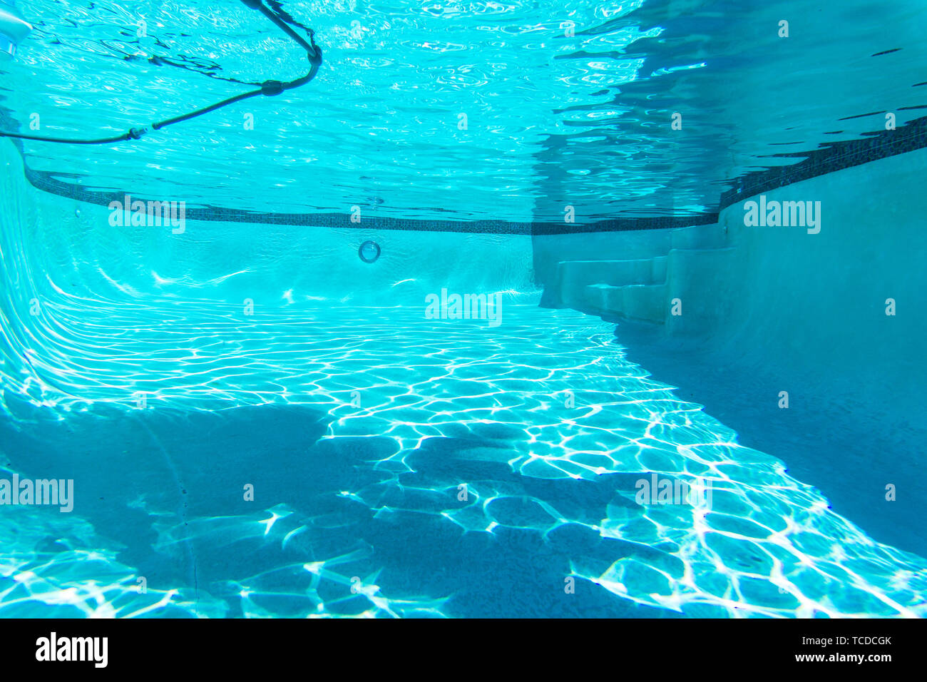 underwater empty swimming pool Stock Photo Alamy