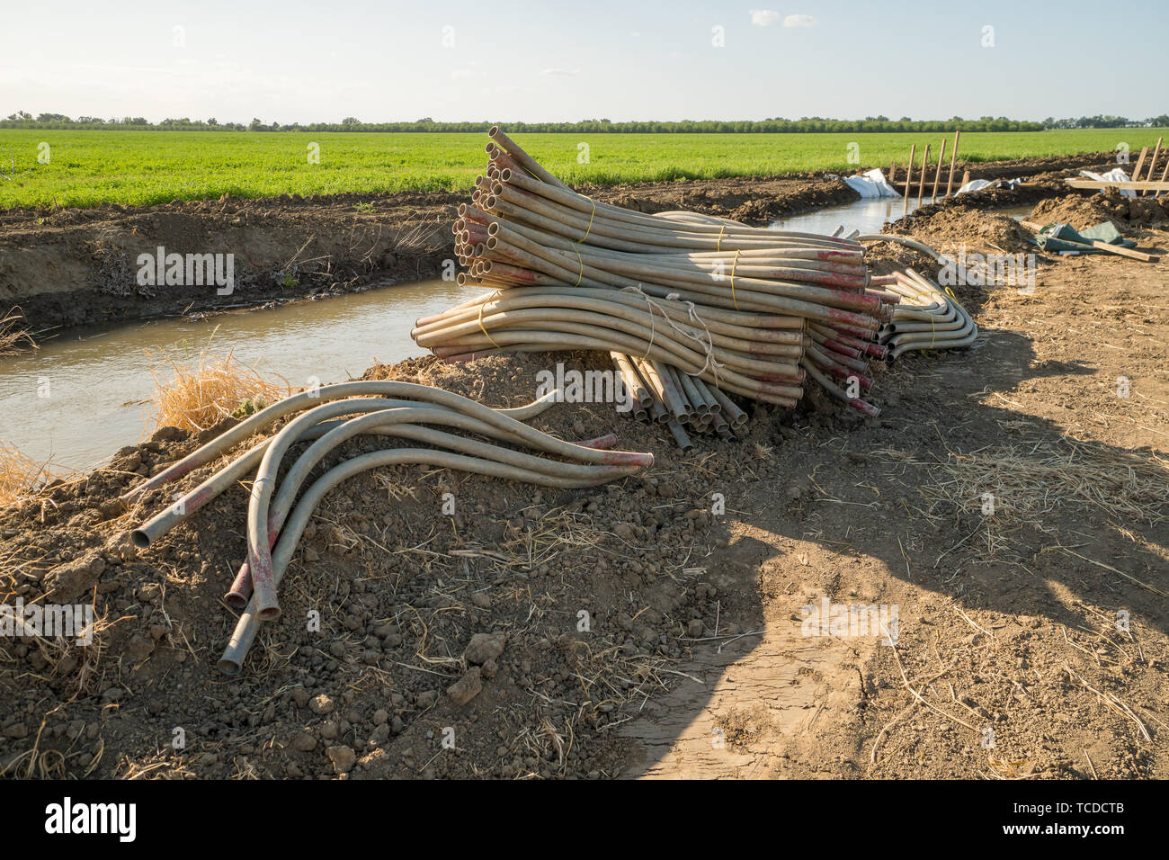 Agricultural drainage pipe hires stock photography and images Alamy
