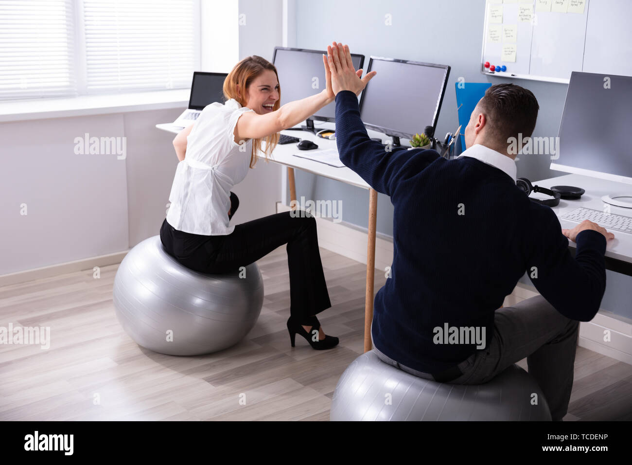 swiss ball office