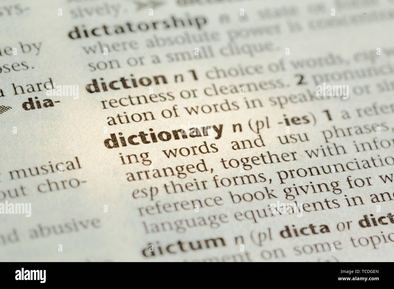 Lexical definition hires stock photography and images Alamy