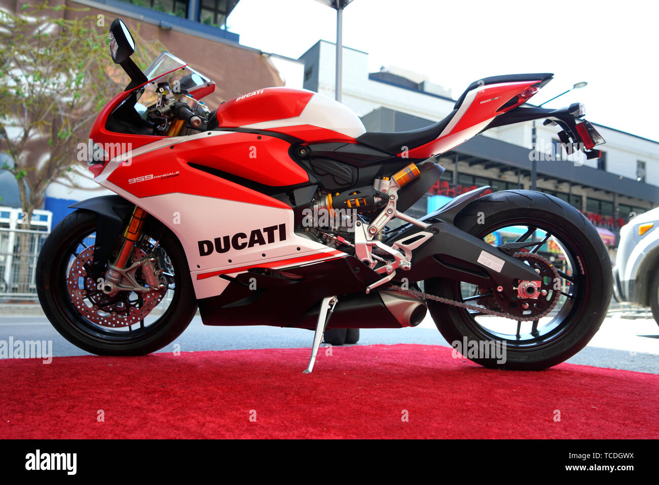 Montreal Canada June 6 2019 Display Of A Ducati Scrambler Motorcycle Montreal Quebec Canada Credit Mario Beauregard Alamy Live News Stock Photo Alamy