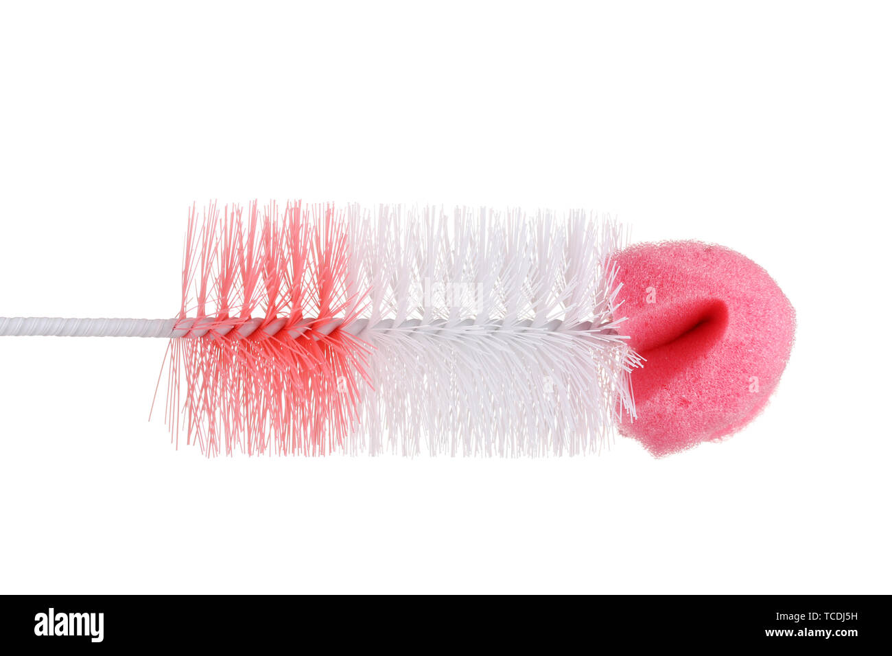 pink cleaning brush isolated on white Stock Photo Alamy