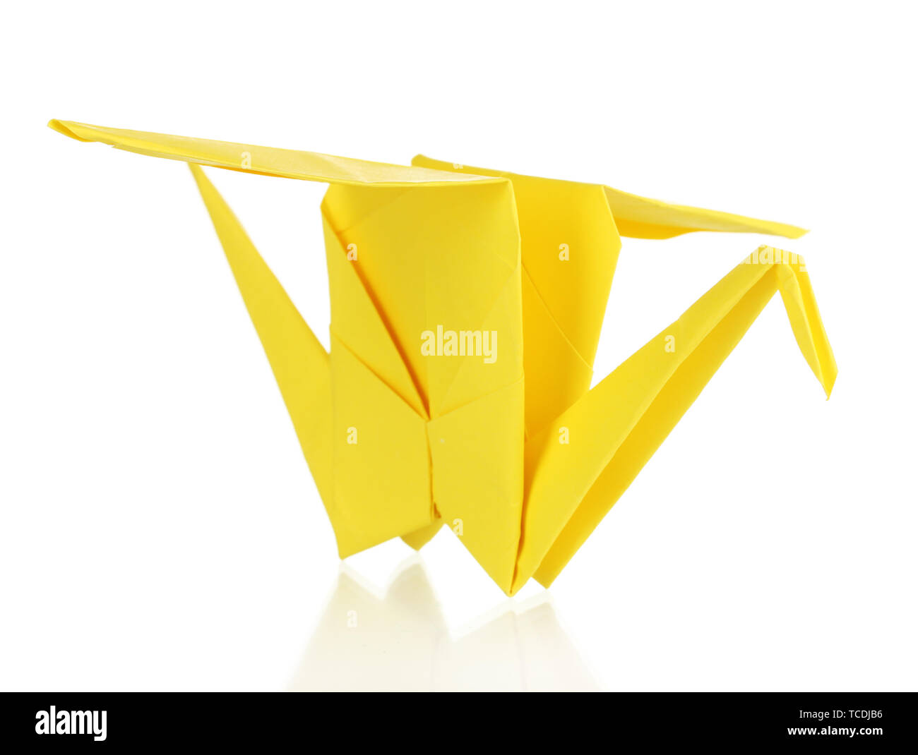 origami paper crane isolated on white Stock Photo Alamy