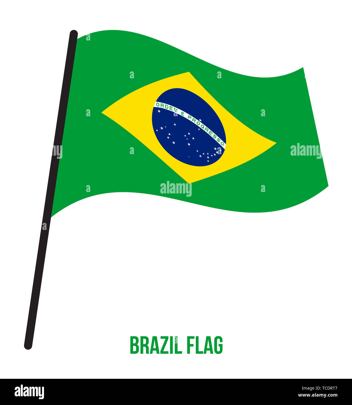 Basketball Ball With Brazilian Flag On White. Stock Clipart
