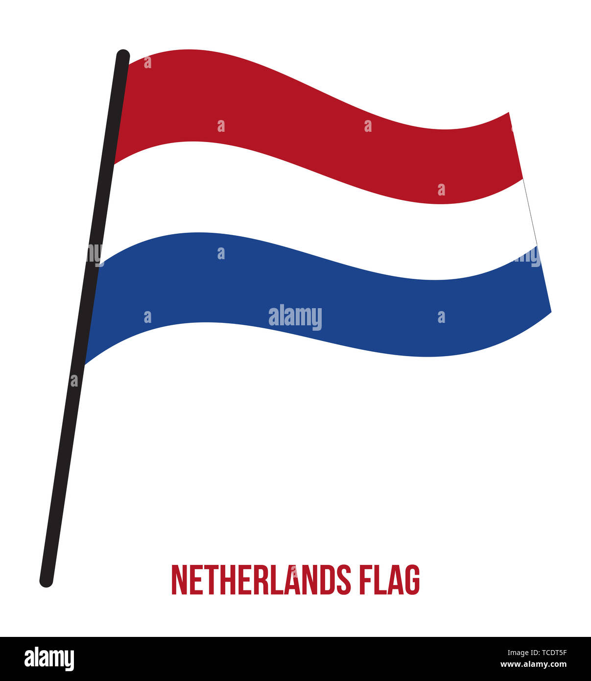 Netherlands Flag Waving Vector Illustration On White Background Netherlands National Flag Stock Photo Alamy