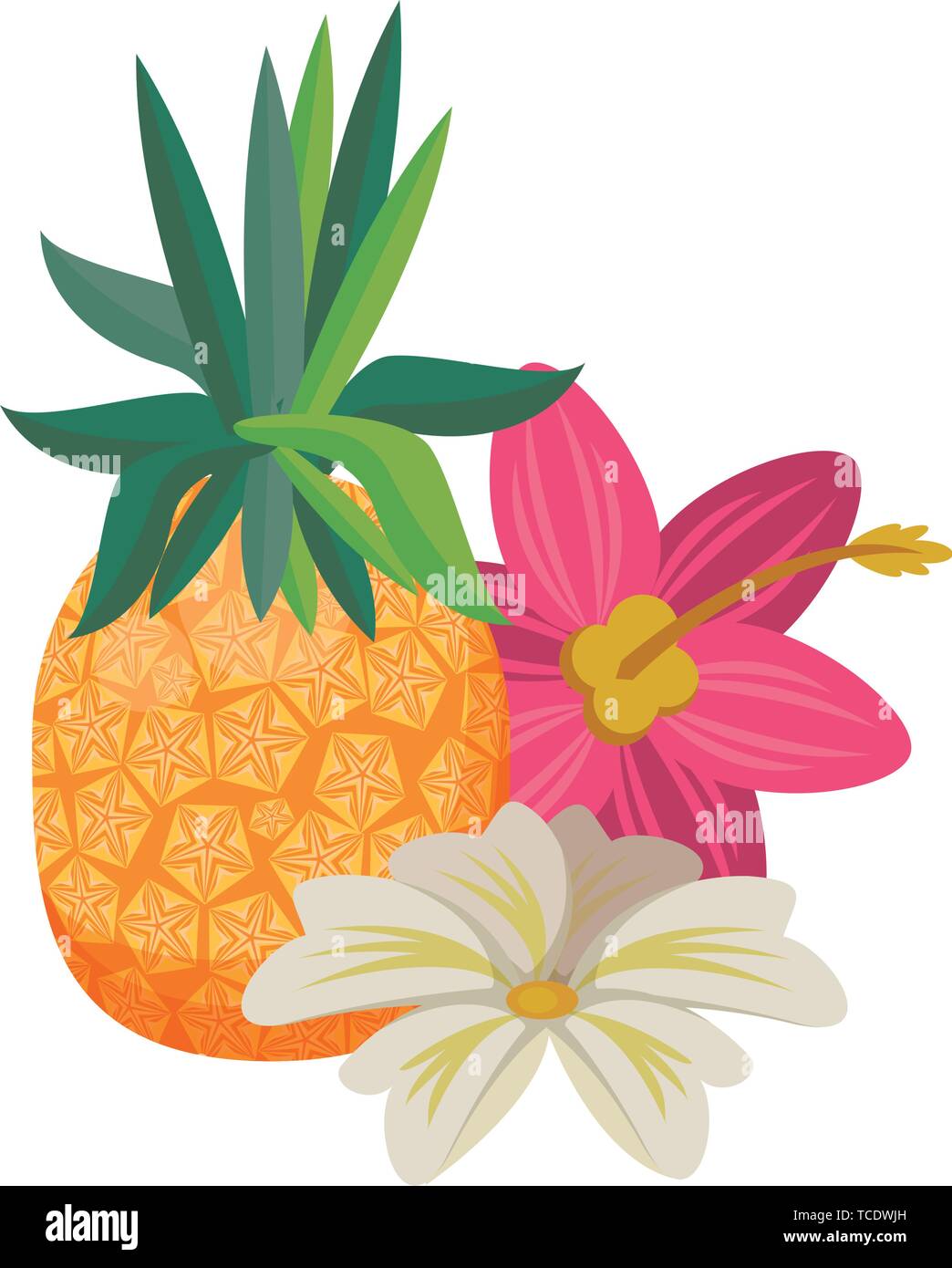 delicious tropical fruit icon cartoon Stock Vector