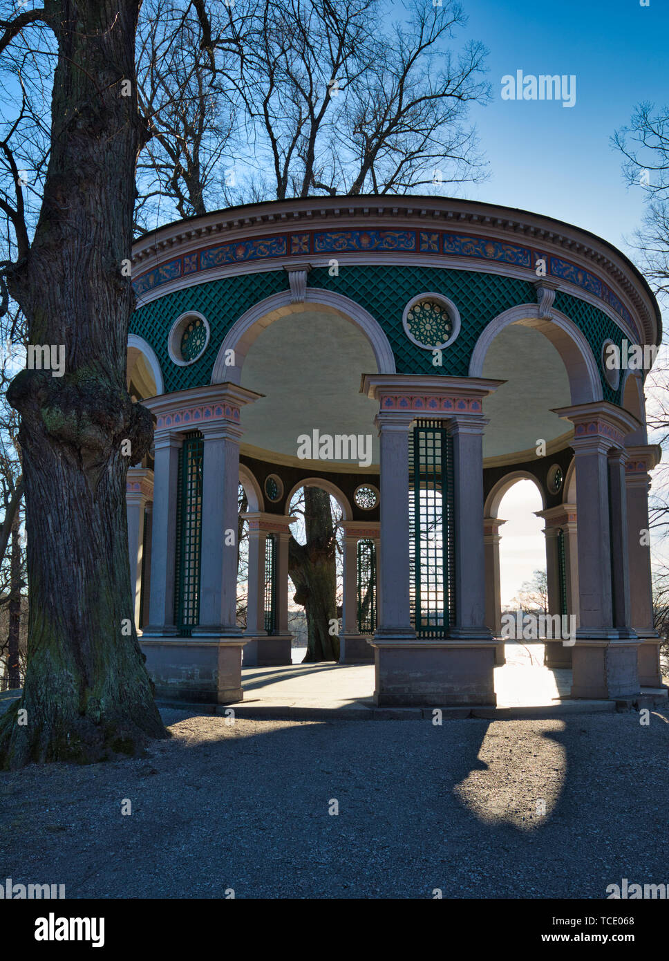 Haga Echo Temple  (Ekotemplet), Hagaparken, Solna, Stockholm, Sweden, Scandinavia Stock Photo