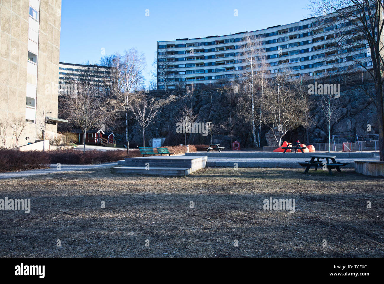 Apartments blocks, Sodermalm, Stockholm, Sweden, Scandinavia Stock