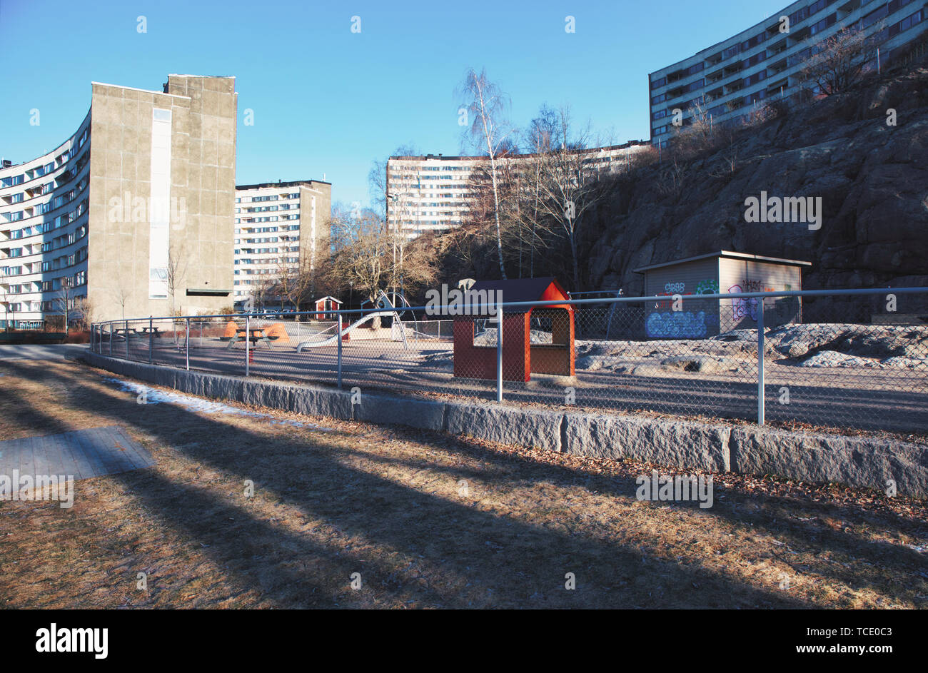 Apartments blocks, Sodermalm, Stockholm, Sweden, Scandinavia Stock
