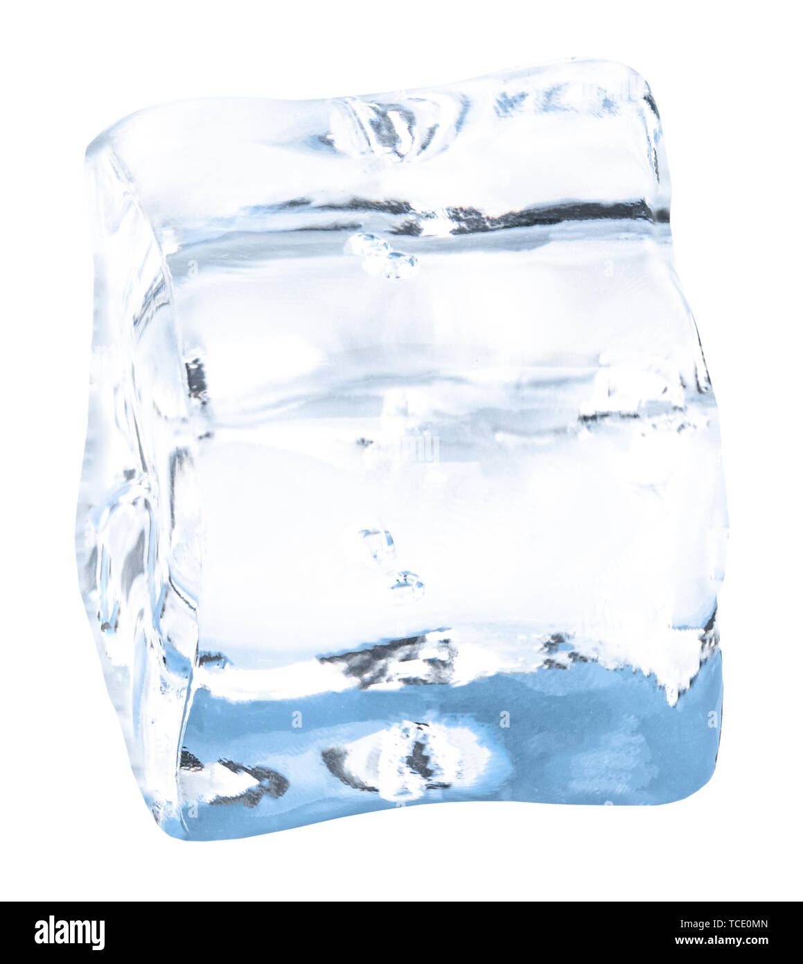 ice cubes isolated on white background. Clipping pats Stock Photo - Alamy