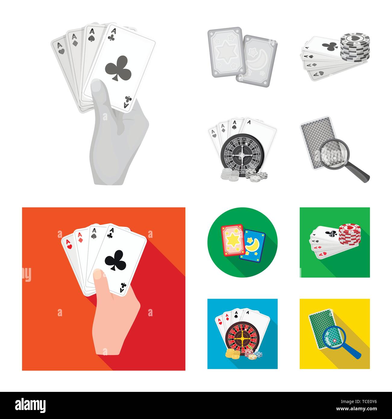 Card Game Vector Art & Graphics