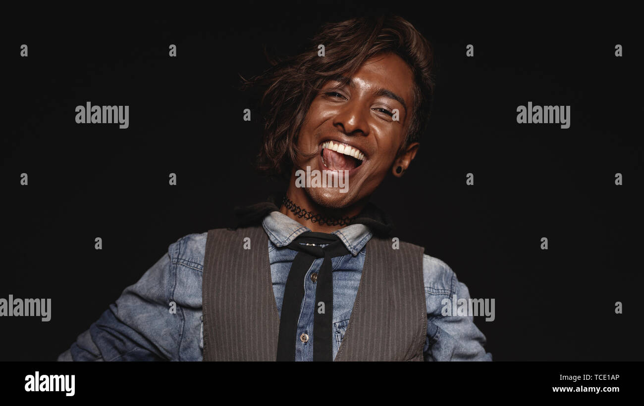 Black teenager people laughing hi-res stock photography and images - Alamy