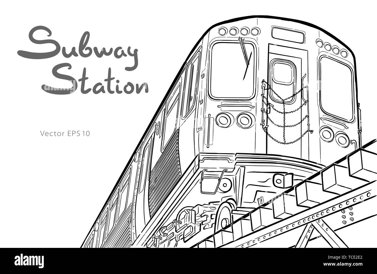 Train Moving On Rail Track Stock Illustration  Download Image Now  Train   Vehicle Line Art Single Line  iStock