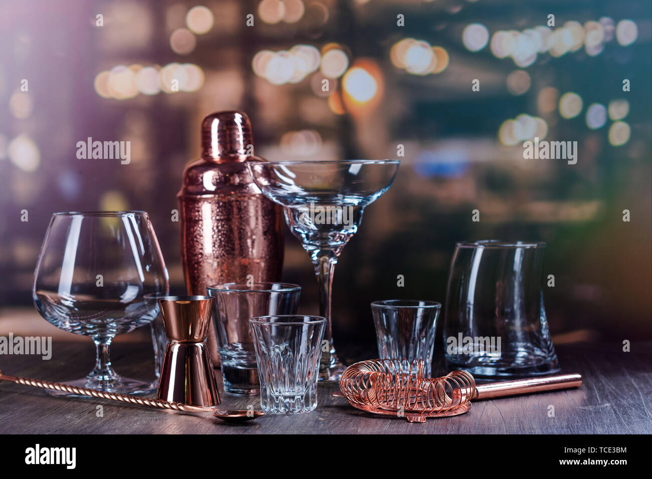 Glass for strong alcohol drinks Stock Photo Alamy