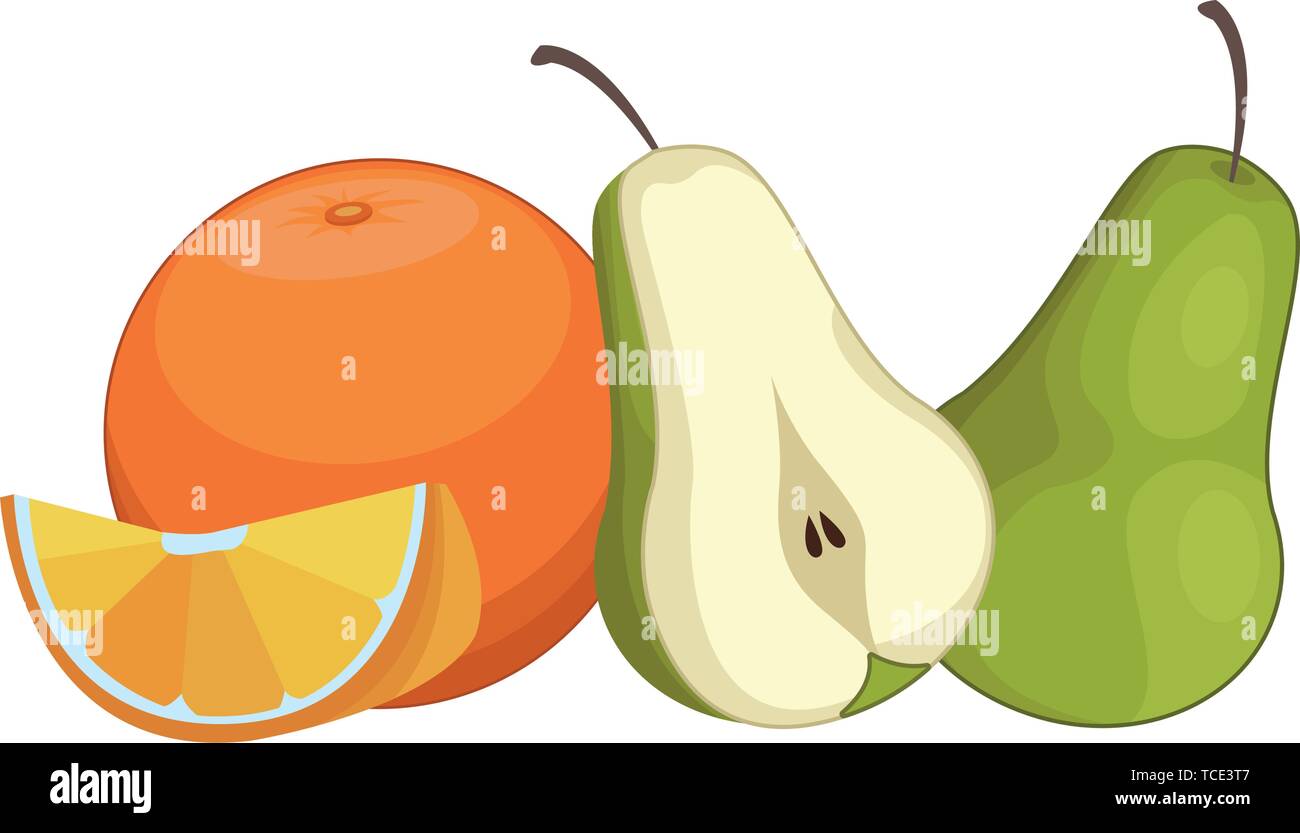 Fresh and delicious tropical fruits Stock Vector Image & Art - Alamy