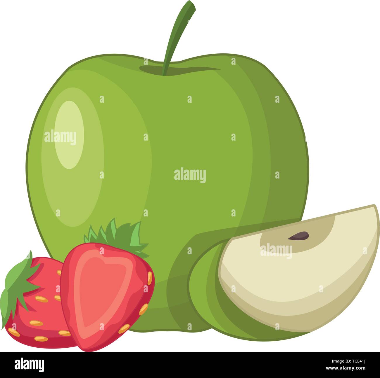Fresh and delicious tropical fruits Stock Vector Image & Art - Alamy