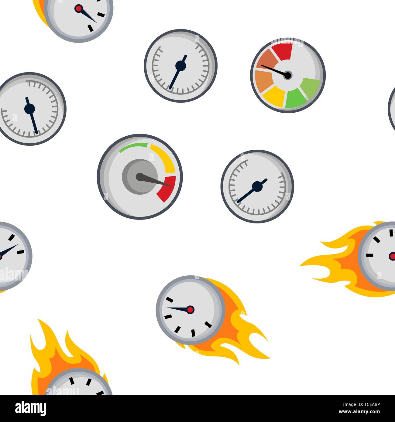 Speedometer Icon Vector Seamless Pattern Stock Vector Image & Art - Alamy