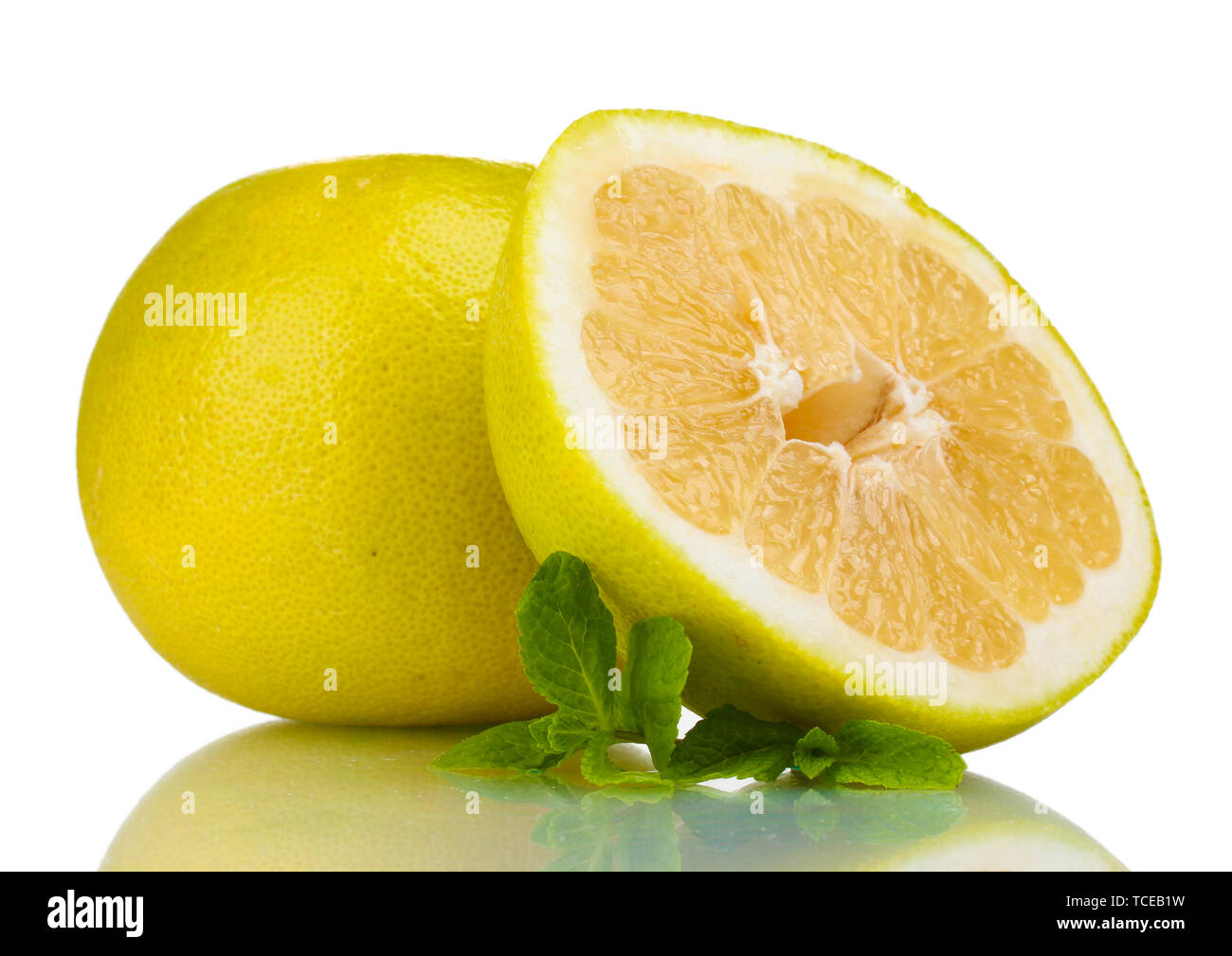Pomelo or Chinese grapefruit isolated on white Stock Photo Alamy