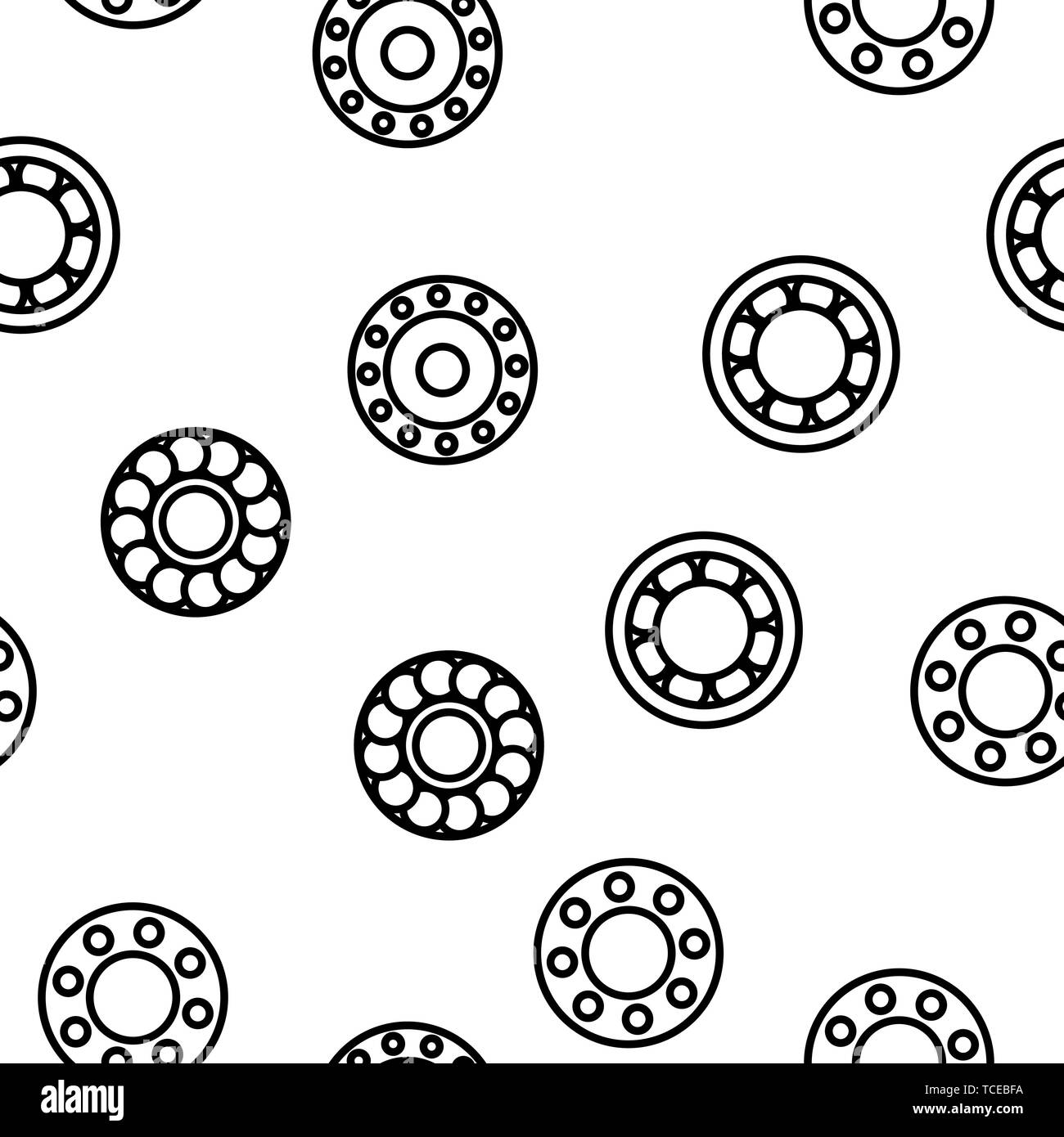 Ball Bearing Mechanism Vector Seamless Pattern Stock Vector Image & Art