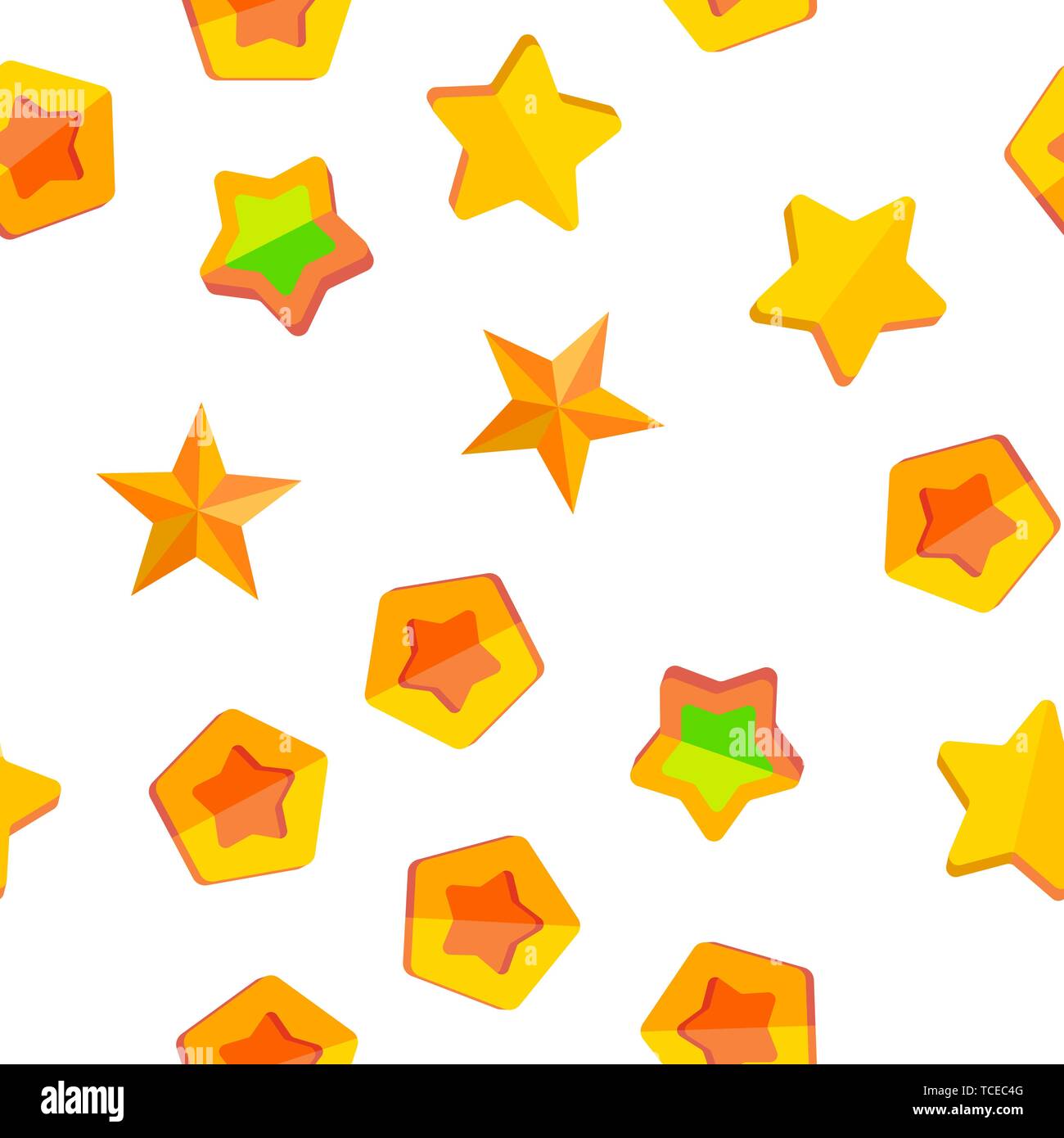 Star Icon Set Vector Seamless Pattern Stock Vector Image & Art - Alamy