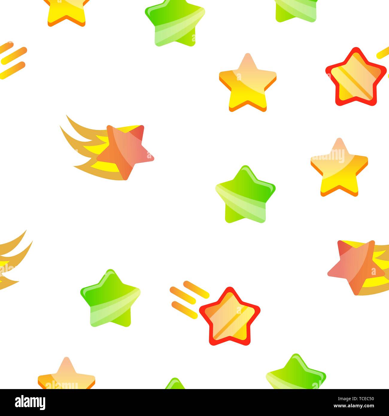 Star Icon Set Vector Seamless Pattern Stock Vector Image & Art - Alamy