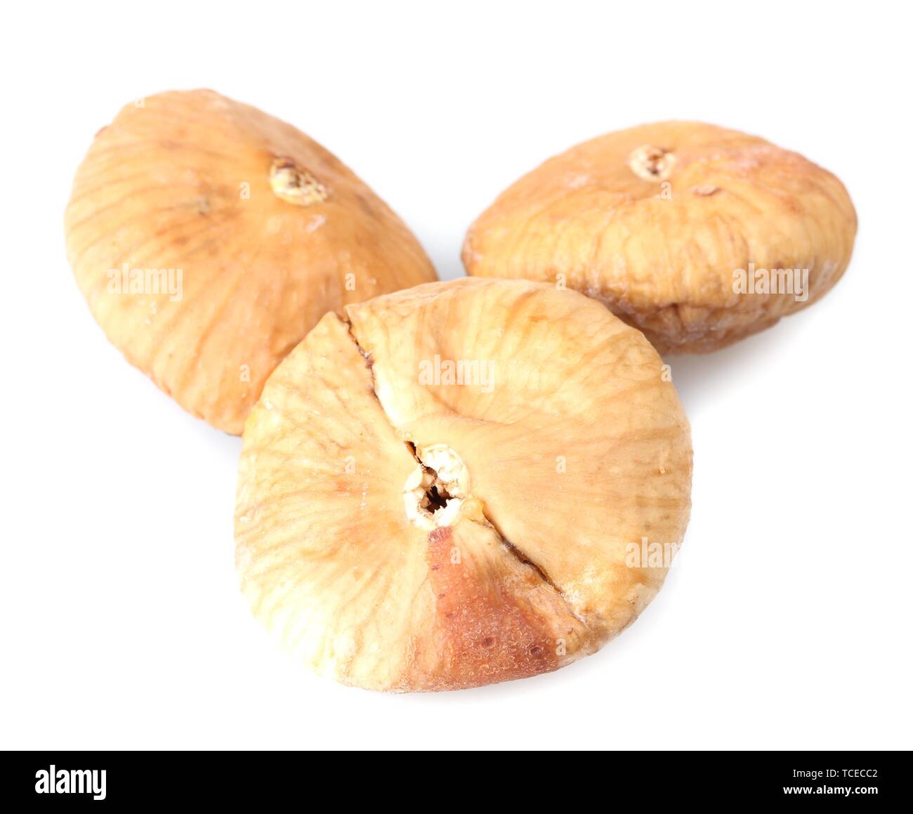 delicious dried figs isolated on white Stock Photo