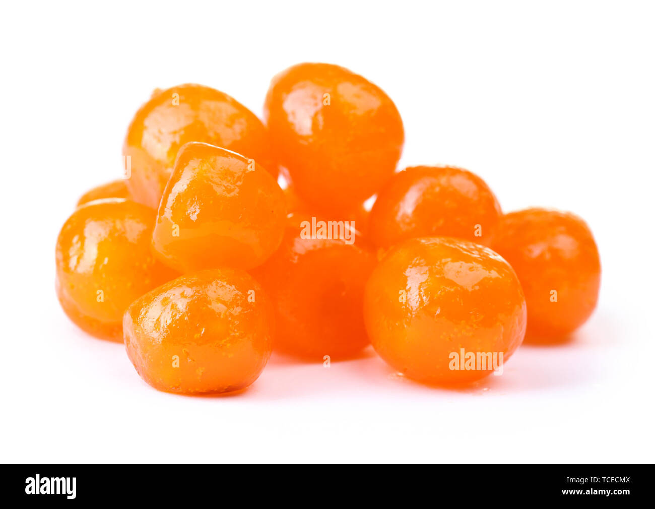 Dried tangerines isolated on white Stock Photo Alamy