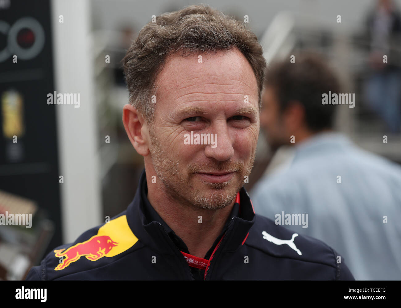 Red Bull Racing Team Principle Christian Horner during second practice ...