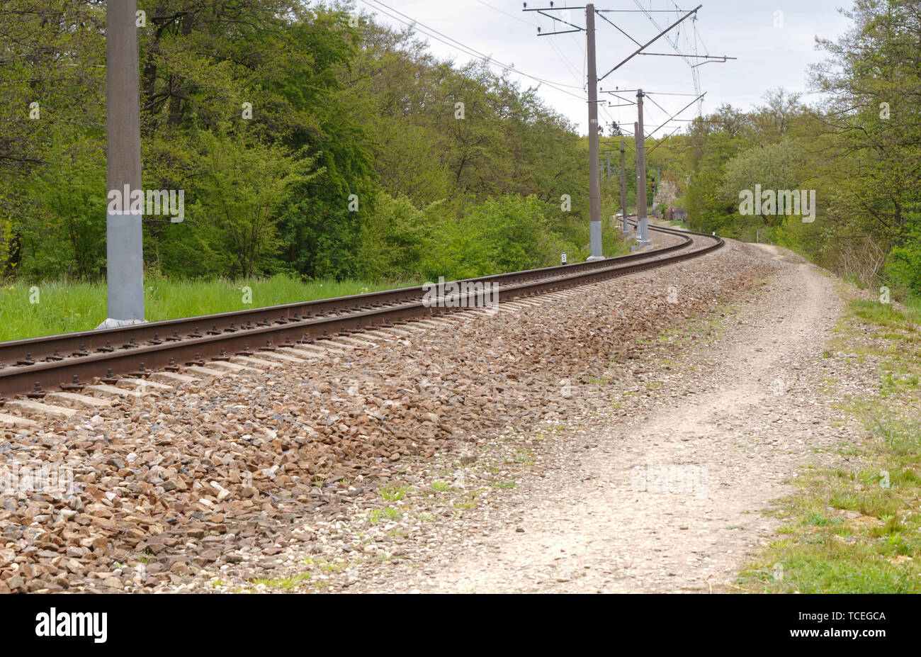Gravel path horizon stretching hi-res stock photography and images - Alamy