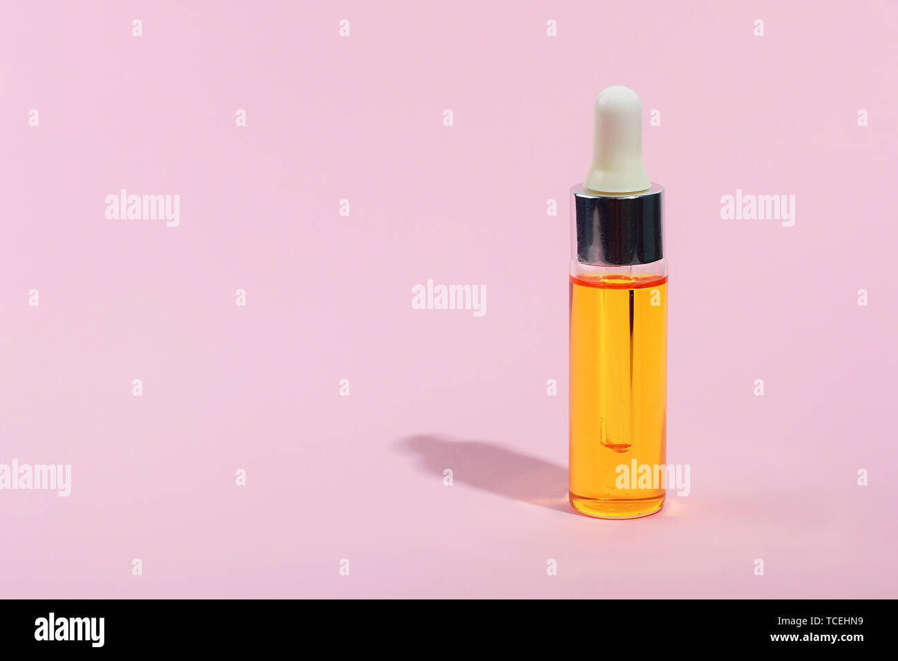 Download Dropper Glass Bottle Mock Up Serum Skin Care Cosmetics On Pink Background Banner Or Template Beauty Product Concept Stock Photo Alamy
