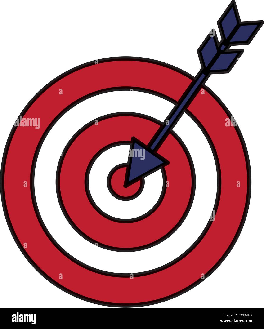 target arrow success isolated icon Stock Vector Image & Art - Alamy