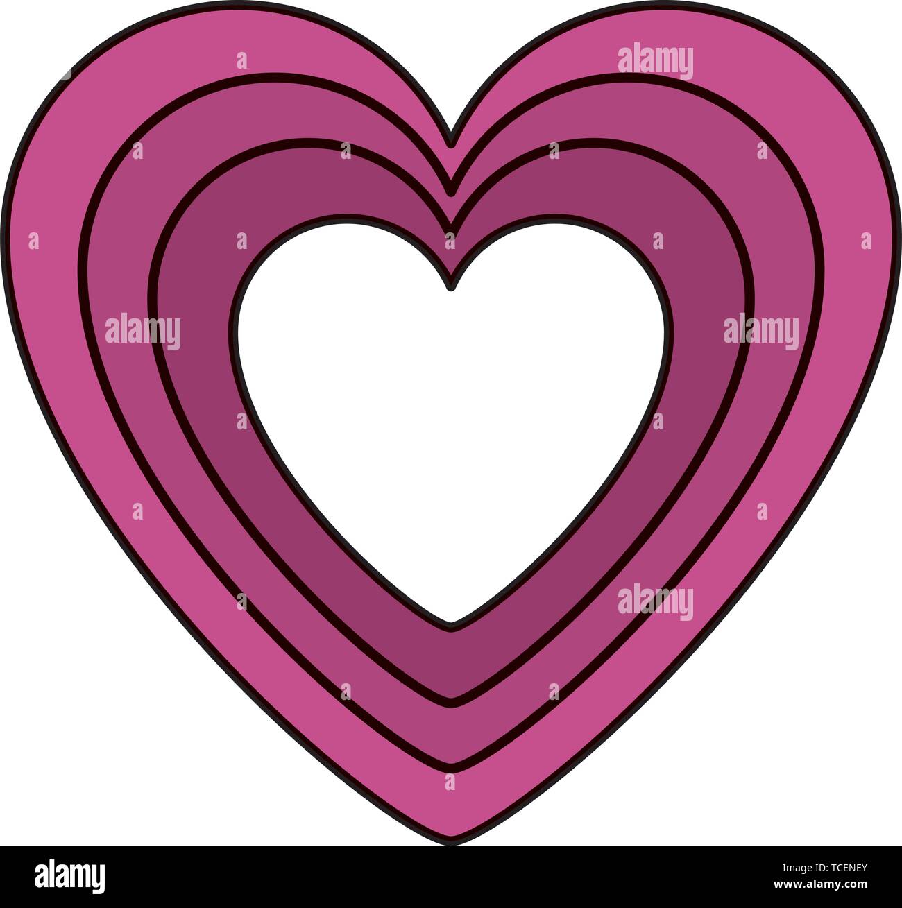 heart love romantic isolated icon Stock Vector Image & Art - Alamy