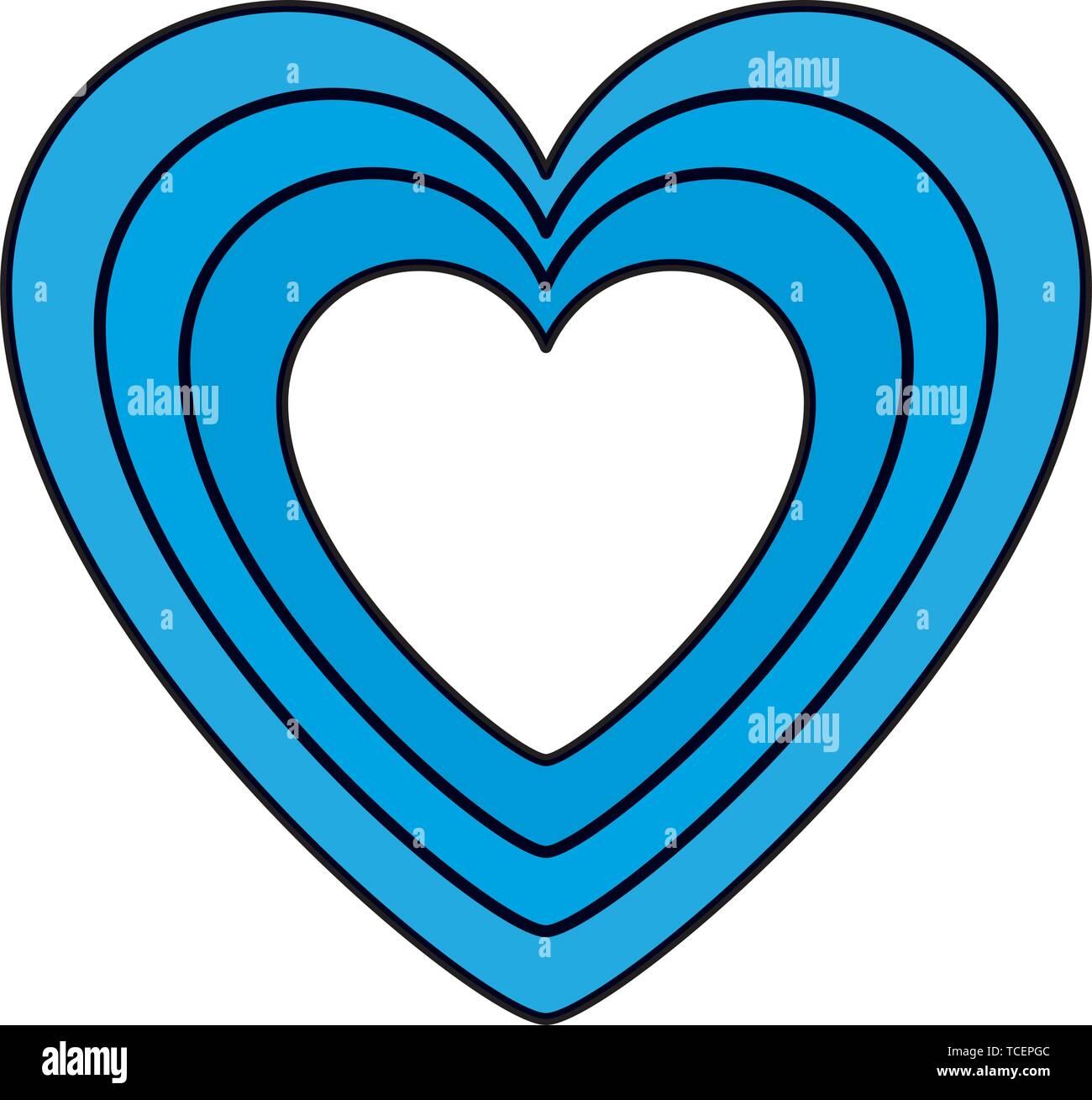 heart love romantic isolated icon Stock Vector Image & Art - Alamy