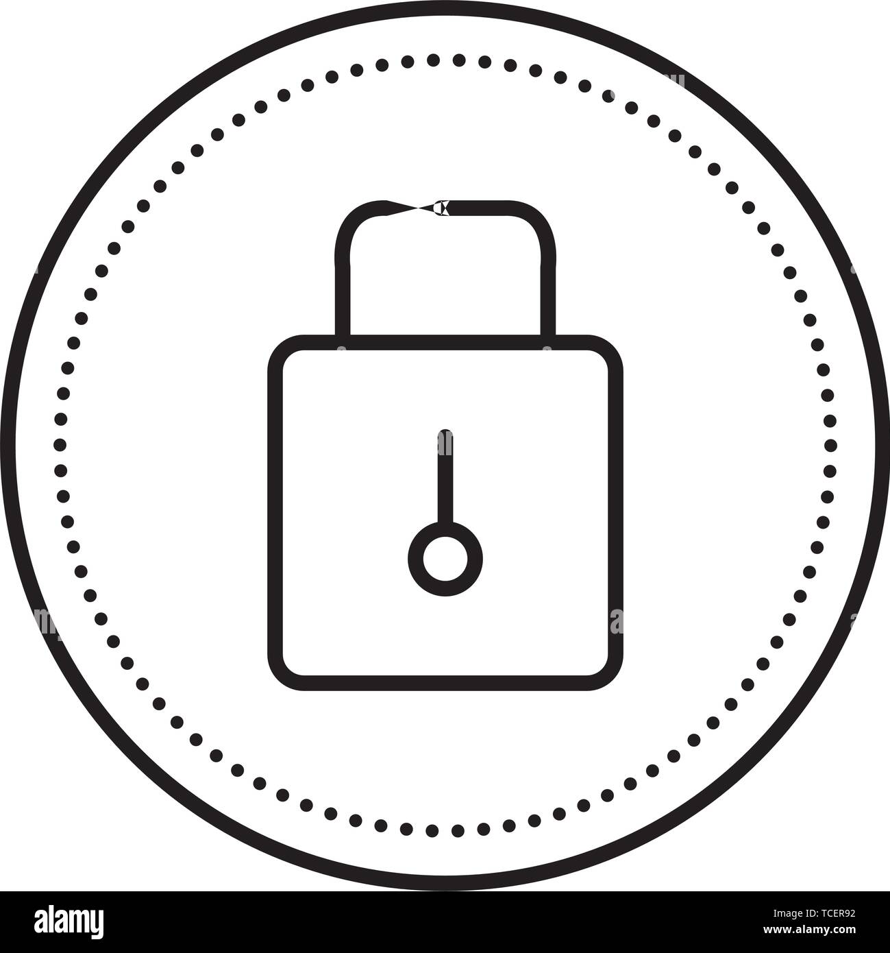 safe secure padlock isolated icon Stock Vector Image & Art - Alamy
