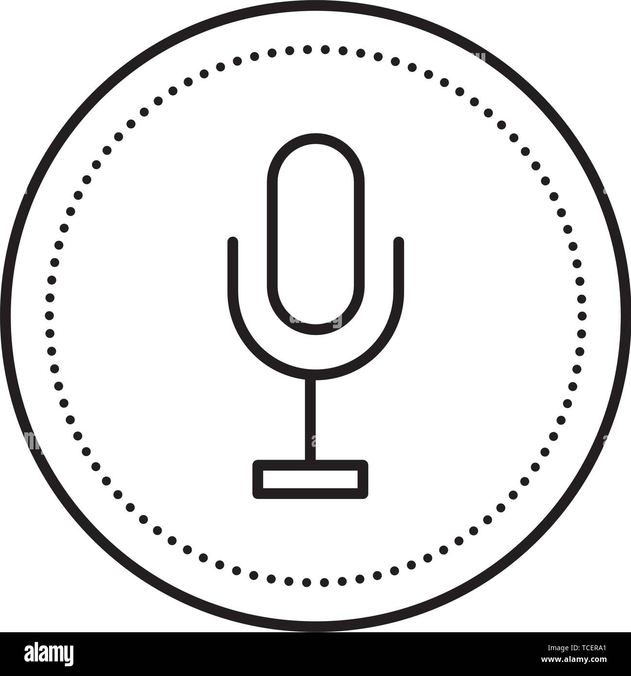 microphone audio record isolated icon Stock Vector Image & Art - Alamy