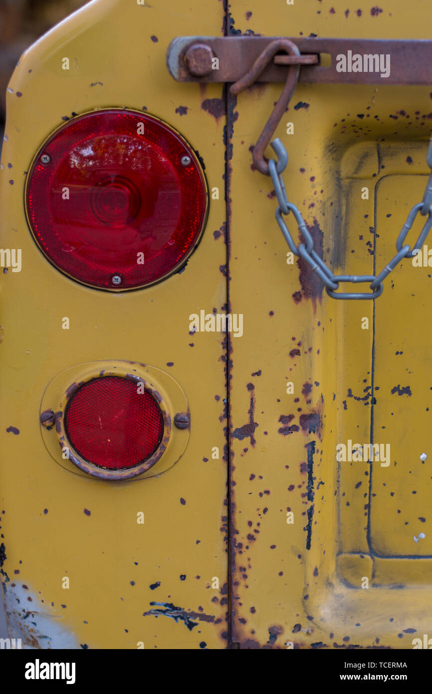rusty tail lights Stock Photo Alamy