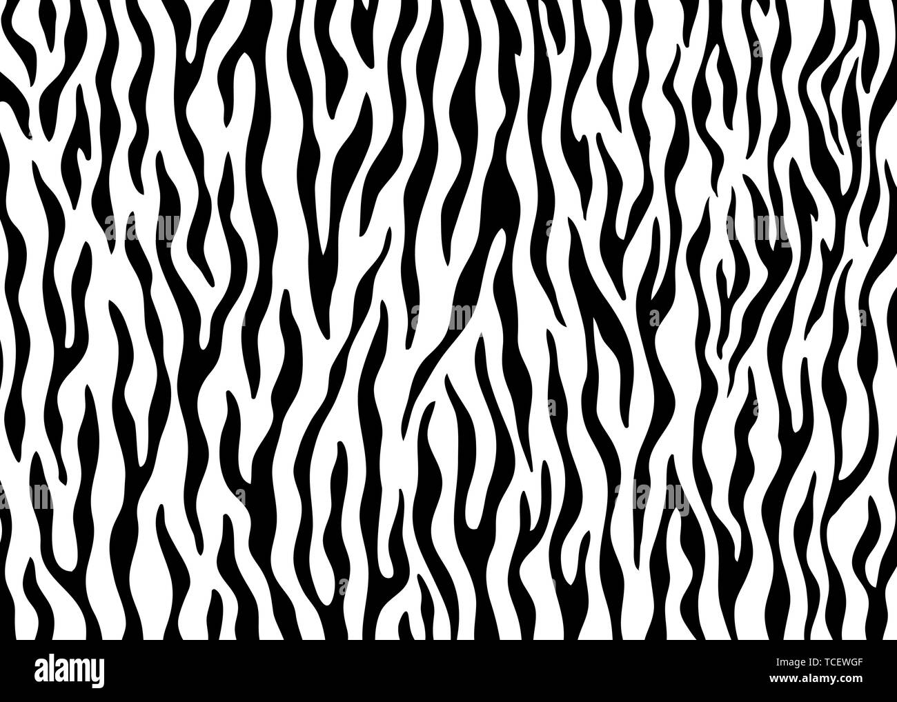 Zebra skin pattern design. Abstract animal print vector illustration ...