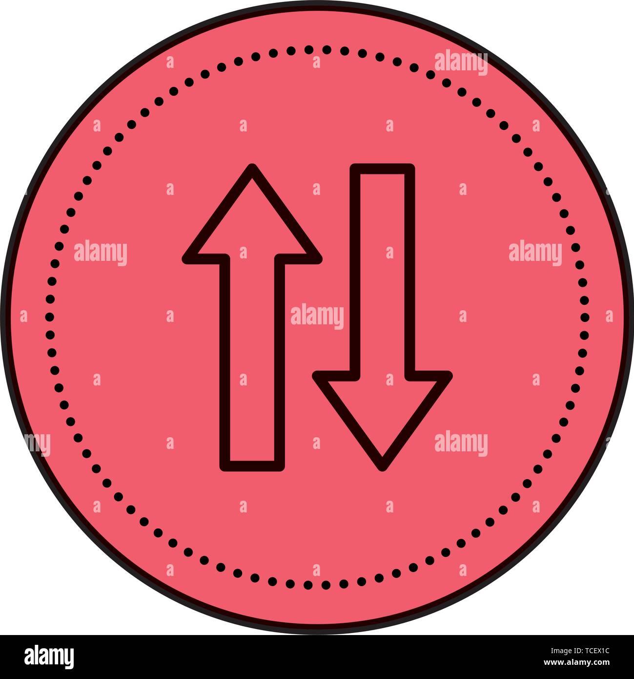 arrows direction up and down icon Stock Vector Image & Art - Alamy