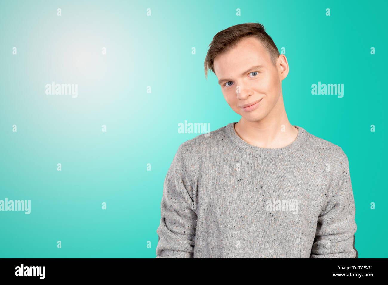 Portrait of happy smiling man Stock Photo - Alamy