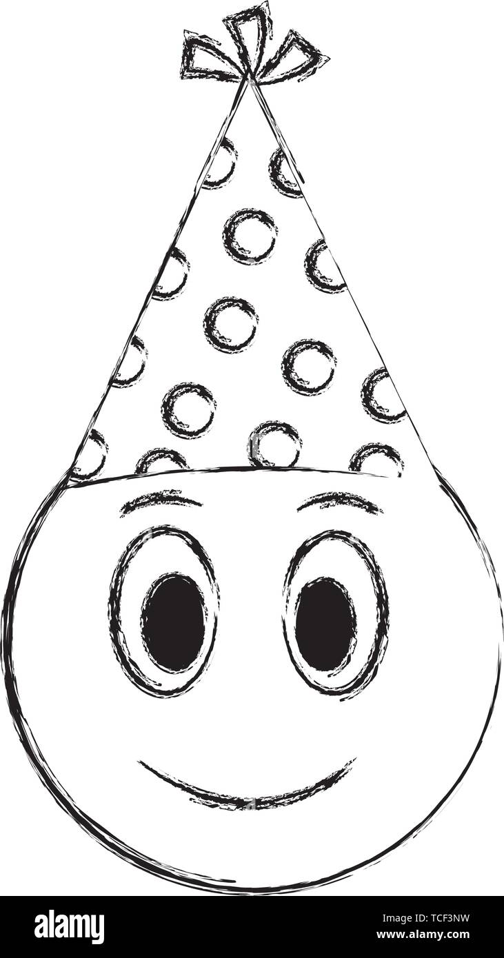 smiley emoji party hat Stock Vector Image & Art Alamy