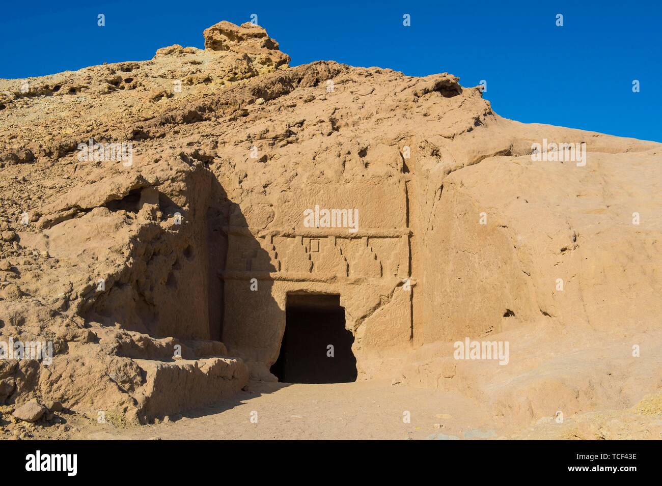 Nabataean settlement Al Bidaya Nabataean, Tabuk province, Saudi Arabia Stock Photo